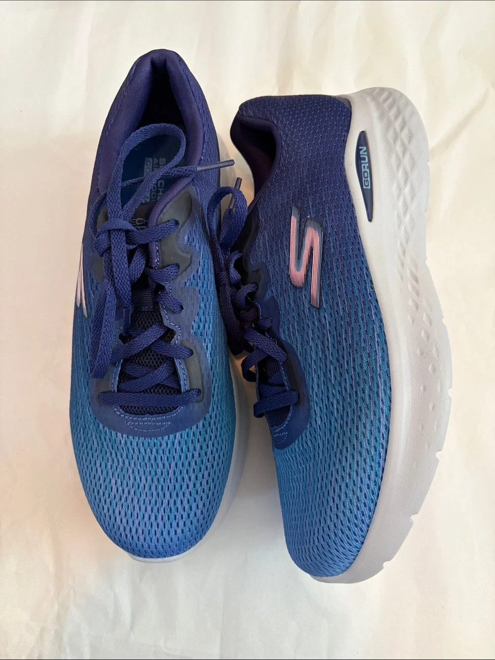 Skechers GO Run Lite Vegan Washable Sneakers Galaxy Navy/Blue